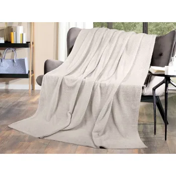 deka Flanelová deka Cashmere Dots 150x200 cm, písková