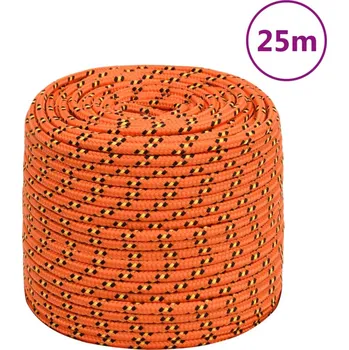 Lany zahrada-XL Lodní lano oranžové 8 mm 25 m polypropylen 152660