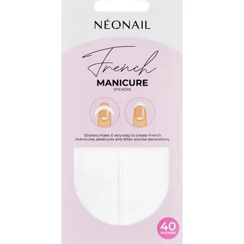 Šablony pro francouzskou manikúru 40 ks - 01