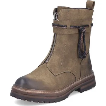 Dámské kozačky Dámská kotníková obuv RIEKER 93068-54 zelená W5 40