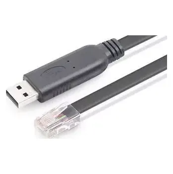 Kabel do PC MicroConnect Konzolový kabel USB2.0 A (M) - RJ-45 (M) 1.8m černá (USBETHM)