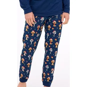 Pánské pyžamo Pánské pyžamo Cornette 115/294 Dog Tmavě modrá L