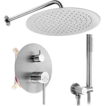 Vodovodní baterie REA Podomítková sprchová sada Foss Clif Nickel Brush + BOX REA-P5969