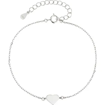 Náramek BEALIO Stříbrný náramek SRDÍČKO Délka náramku: 16+4 03-13677-3667