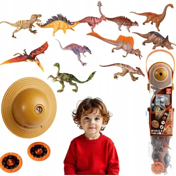 Hračka pro nejmenší Projektor Promítací projektor s figurkami dinosaurů pro děti, interaktivní hračka 3+