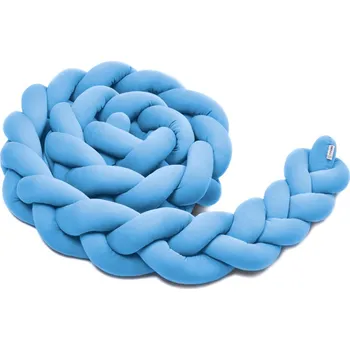 mantinel do postýlky Pletený mantinel - modrý