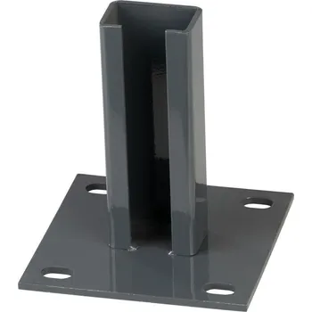 Patka sloupku, 6 × 4 cm, antracitová šedá (RAL 7016) 432258