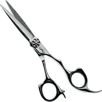 Kadeřnické nůžky Kadeřnické nůžky z damaškové oceli MR. MUSTACHE Masterpiece Damascus Steel - 5,5"