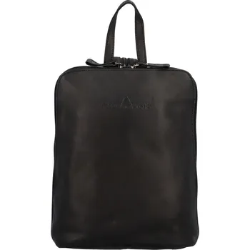 Městský batoh Stylový kožený batoh Green Wood Danter, černá