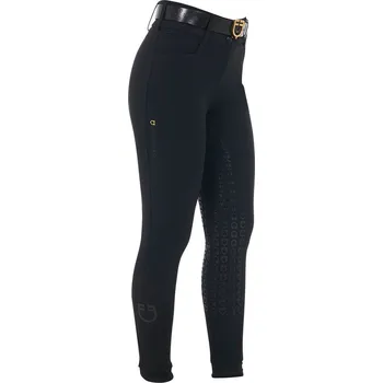 Jezdecké kalhoty EQUESTRO Rajtky Equestro, s gripem, dámské, černé 40