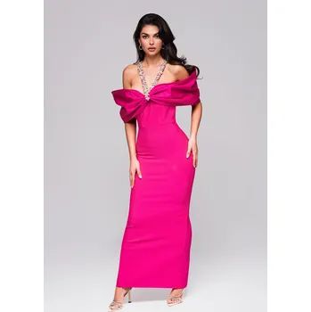 Dámské šaty Edoti Evening dress LA-OM-DL Edoti fuchsiová 3437537