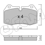 CIFAM Sada brzdových destiček CFM 822-645-0