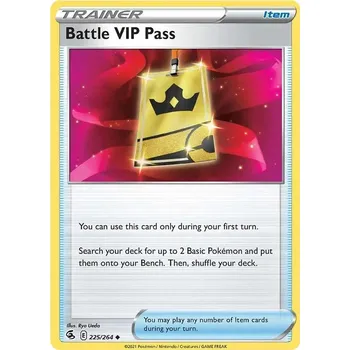 Sběratelská karetní hra Battle VIP Pass 225/264 - Fusion Strike Typ karty: Reverse Holo