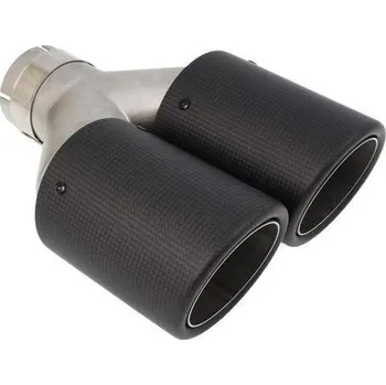Koncovka výfuku MTUNING Koncovka výfuku 2x 114mm, vstup 76mm karbonová matná