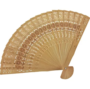 X Dřevěný vějíř "GO JU PEI"