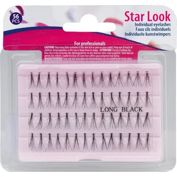 Umělé řasy Umělé trsové řasy Sibel Star Look Individual Eyelashes - velikost L, 56 ks (0002691)