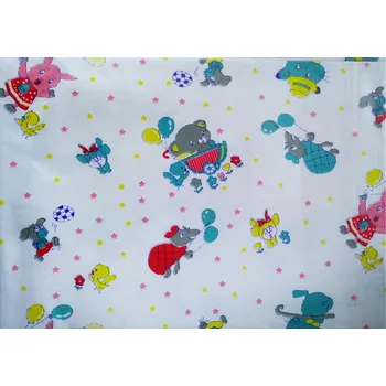 Wiky Ubrus na lavici 65x50 cm Barva: Bílý se zvířaty