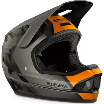 Cyklistická přilba BLUEGRASS - helma Legit oranžová Camo XL (60-62)