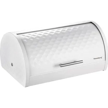 Dóza na potraviny Klausberg Chlebník s rolovacím víkem, bílý