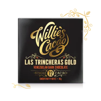 Čokoláda Willies Cacao Willie's Cacao Čokoláda Venezuelan Gold, Las Trincheras hořká 72%, 50g