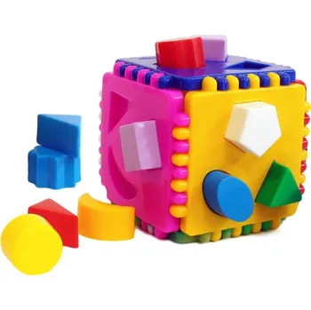 Dřevěná hračka Wiky Vkládací KOSTKA NINA