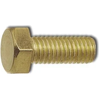 Šroub Šroub se šestihrannou hlavou závit k hlavě DIN933 M10x50, mosaz (100 ks)