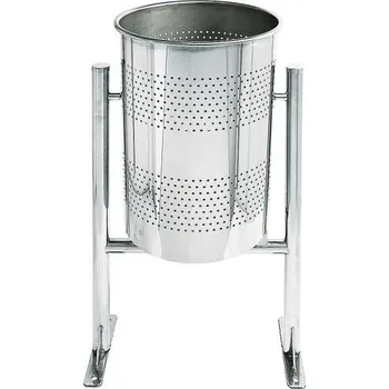 Venkovní odpadkový koš Odpadkový koš Inox - kulatý 60 l.