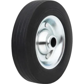 Přívěsný vozík pro psa zahrada-XL Náhradní zvedací kolo Ø 20 x 5 cm masivní pryž a ocel 152243