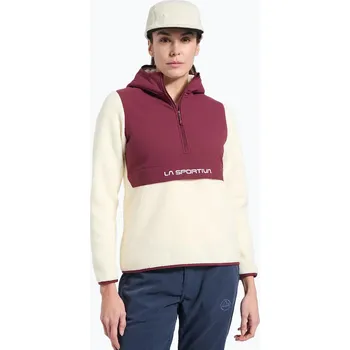 Dámská mikina Dámská mikina La Sportiva Guidance Sherpa Hoody chalk/redwood