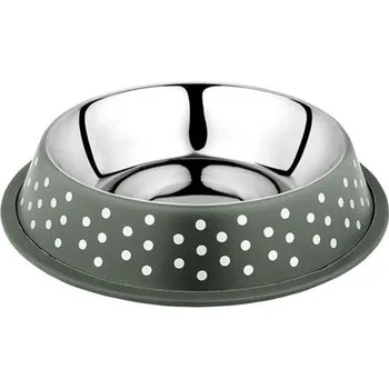 Miska pro psa Miska nerez Deco fix puntíky 2,1l zelená Duvo+