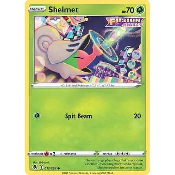 Karetní hra Shelmet 013/264 - Fusion Strike Typ karty: Reverse Holo