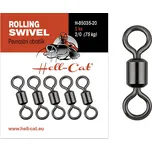 Hell-Cat Pevnostní obratlík Power Rolling Swivel 5ks|vel.3/0 (100kg)