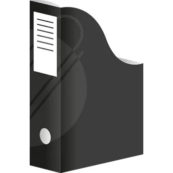 Archivační box Junior Stojan na časopisy A4 karton. Černý