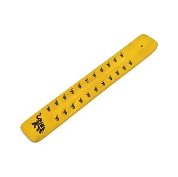 Vonná tyčinka Stojan na vonné tyčinky lyže slon, žlutý