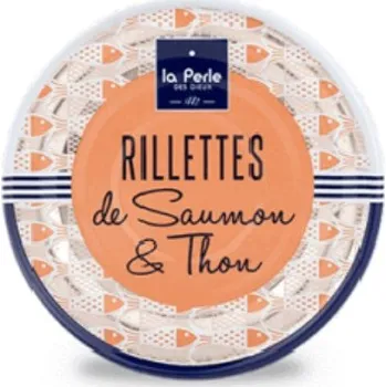 konzervovaná ryba La Perle des Dieux La Perle Rillety z lososa a tuňáka, 80g