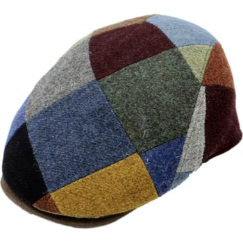 Čepice Fiebig - Headwear since 1903 Zimní pánská bekovka od Fiebig - Limitovaná kolekce - Patchwork Morgado Velikost: 58 cm