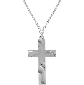 Náhrdelník Victoria Cruz A4302-HG - stříbrný náhrdelník s křížkem
