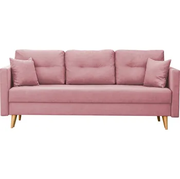 Pohovka Rozkládací pohovka s boxem Lahti Růžová