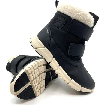 Dívčí zimní obuv Zimní kotníkové boty Geox J Flexyper Black 36, Vnitřní délka boty: 23,2 cm, Vnitřní šířka boty: 8,7 cm