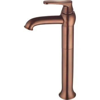 Vodovodní baterie Omnires ART DECO vysoká umyvadlová baterie, kartáčovaná antická měď AD5112ORB