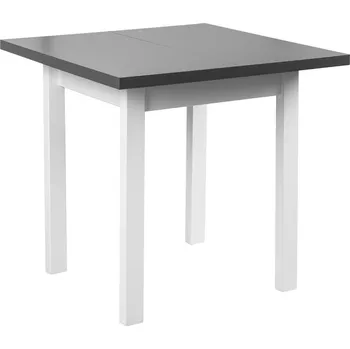 Jídelní stůl Skládací stůl MAX7L 80x80 Bílá/Grafitová