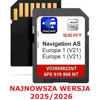Bezpečnostní kamera MAPA KARTY Seat MIB2 V21 2025/2026 ATECA ARONA IBIZA LEON TOLEDO