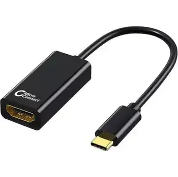 Kabel do PC MicroConnect adaptér USB-C (M) - HDMI (F) slim design 0.15m černá (USB3.1CHDMI-S)