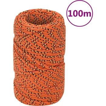 Lany zahrada-XL Lodní lano oranžové 2 mm 100 m polypropylen 152637