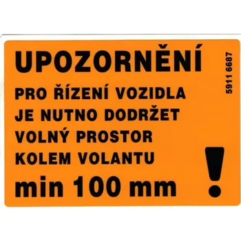 Štítek Upozornění II | 5911-6687 | AGROAD