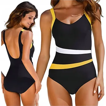 Dámské spodní prádlo Jednodílné plavky MONOKINI černé XL