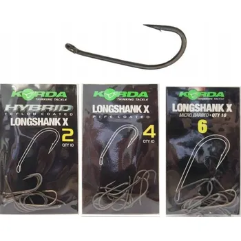 Rybářský háček Háčky s otřepem Korda Longshank X 10 ks