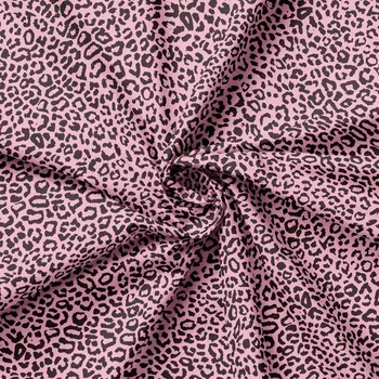 Látka na šití pletenina 100% bavlna Jersey Mini panterka 1684/80