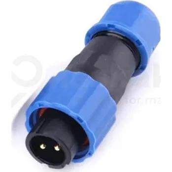 Elektrický konektor LaskaKit_cz Konektor SP13 IP68 13mm - 2p, kabel