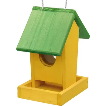 Krmítko pro ptáka Krmítko - Forestina Krmítko č.1 dřevěné žluto zelené